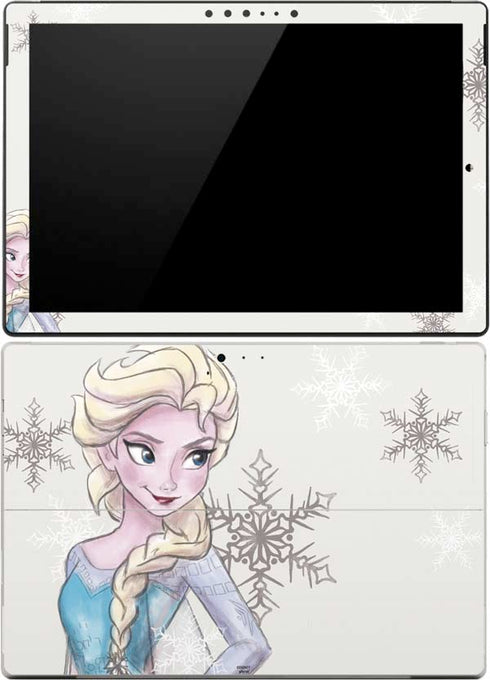 Disney Frozen Elsa Snowflakes Art Surface Pro 4 Skin